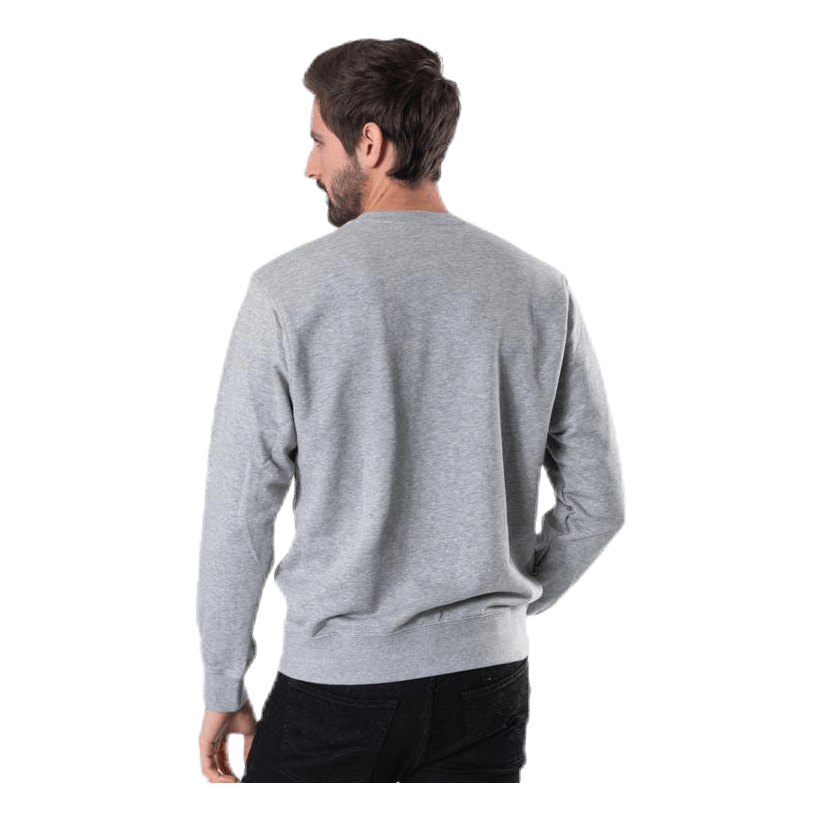 Sportswear Club Men's French Terry Crew DK GREY HEATHER/WHITE