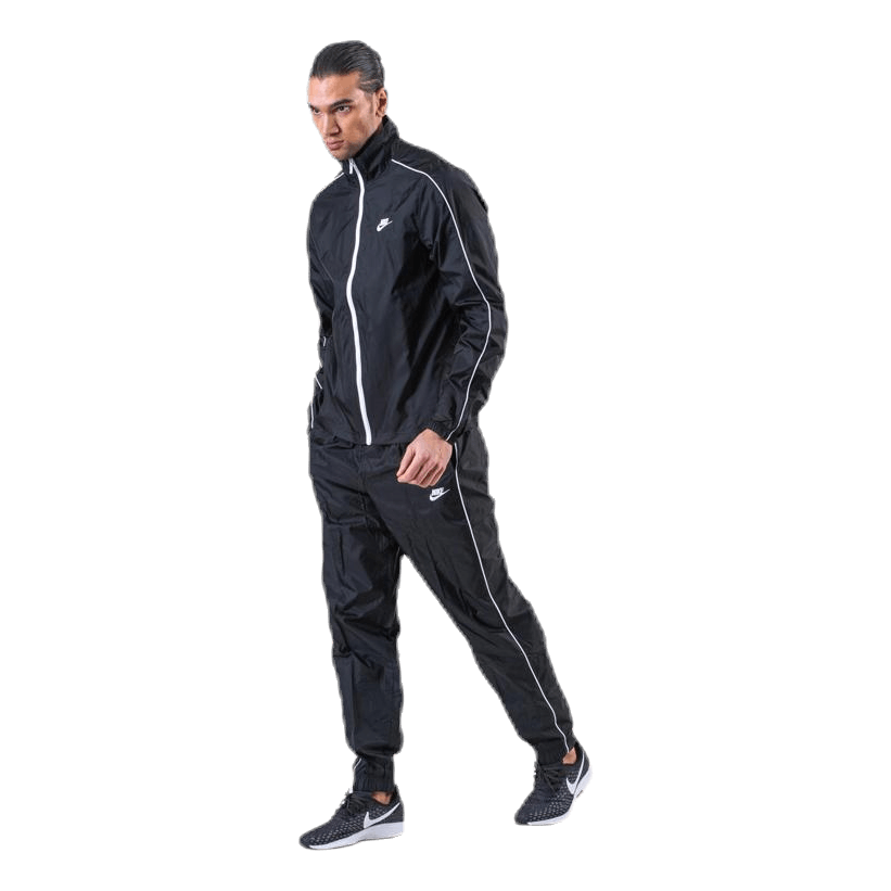 Track Suit Woven Basic White/Black