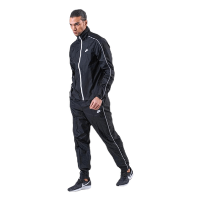 Track Suit Woven Basic White/Black