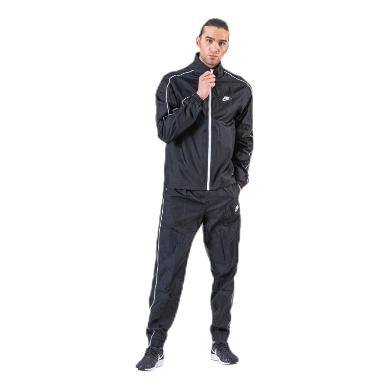 Track Suit Woven Basic White/Black