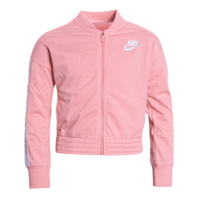 Girls Tricot Essential Tracksuit Pink