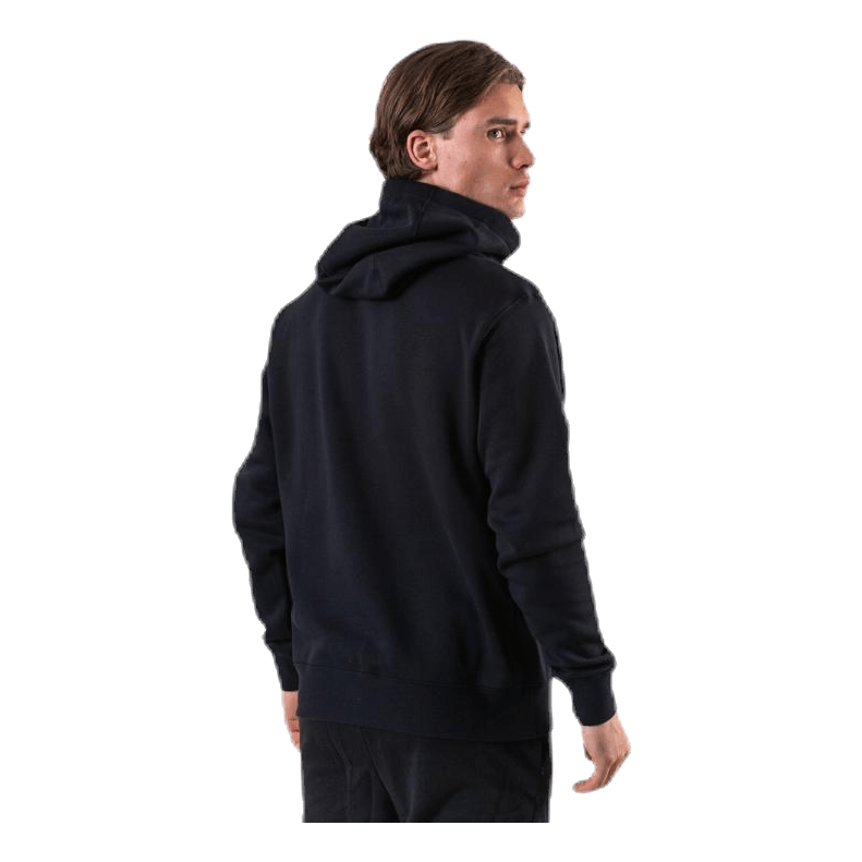 Sportswear Club Fleece Men's Full-Zip Hoodie BLACK/BLACK/WHITE