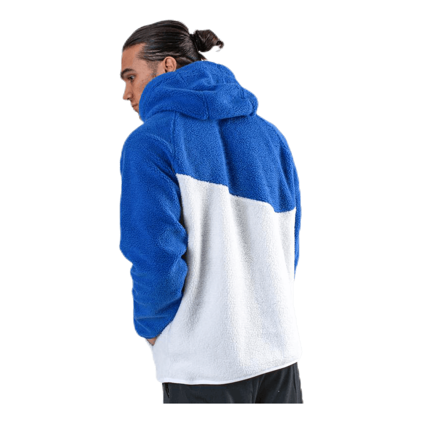 Swoosh Hoodie Fleece Blue/White