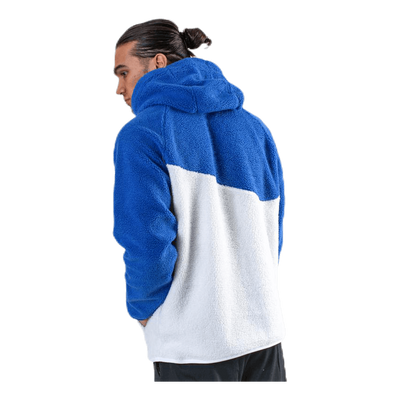 Swoosh Hoodie Fleece Blue/White