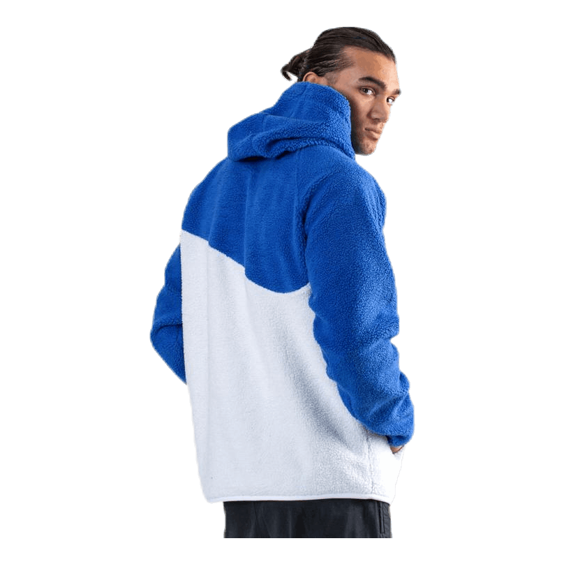 Swoosh Hoodie Fleece Blue/White