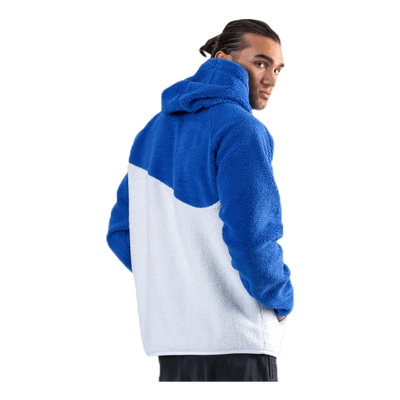 Swoosh Hoodie Fleece Blue/White