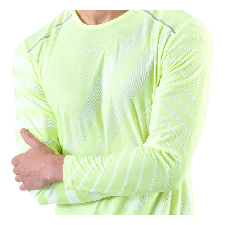 Tech Knit Cool LS White/Green