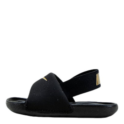 Kawa Baby/Toddler Slides BLACK/METALLIC GOLD