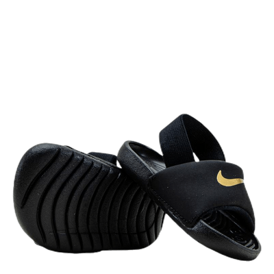 Kawa Baby/Toddler Slides BLACK/METALLIC GOLD