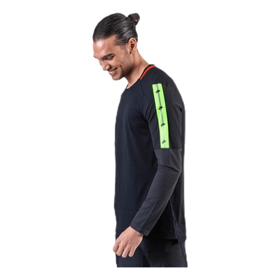 Wild Run Top LS Green/Black