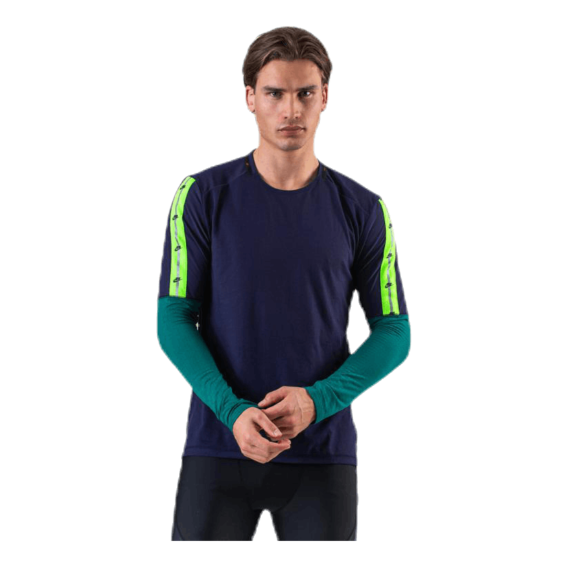 Wild Run Top LS Blue/Green