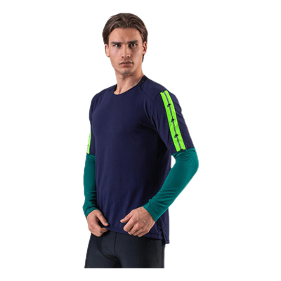 Wild Run Top LS Blue/Green