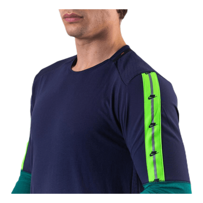 Wild Run Top LS Blue/Green