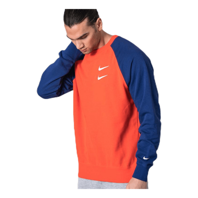 Swoosh Crew FT Orange/Blue