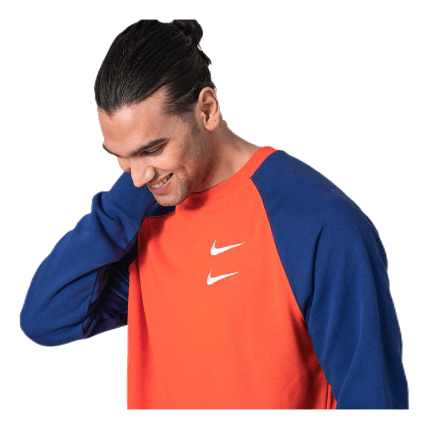 Swoosh Crew FT Orange/Blue