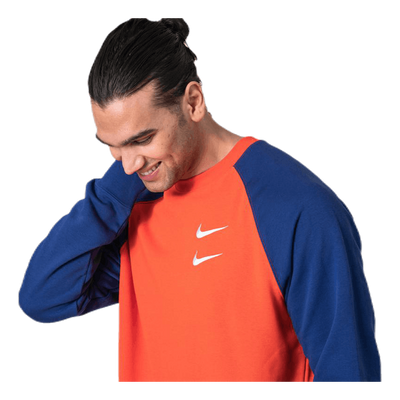 Swoosh Crew FT Orange/Blue