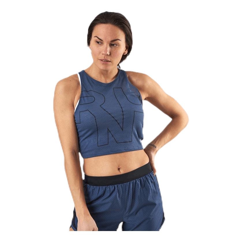 Streaker 2.0 Run Crop Top Blue