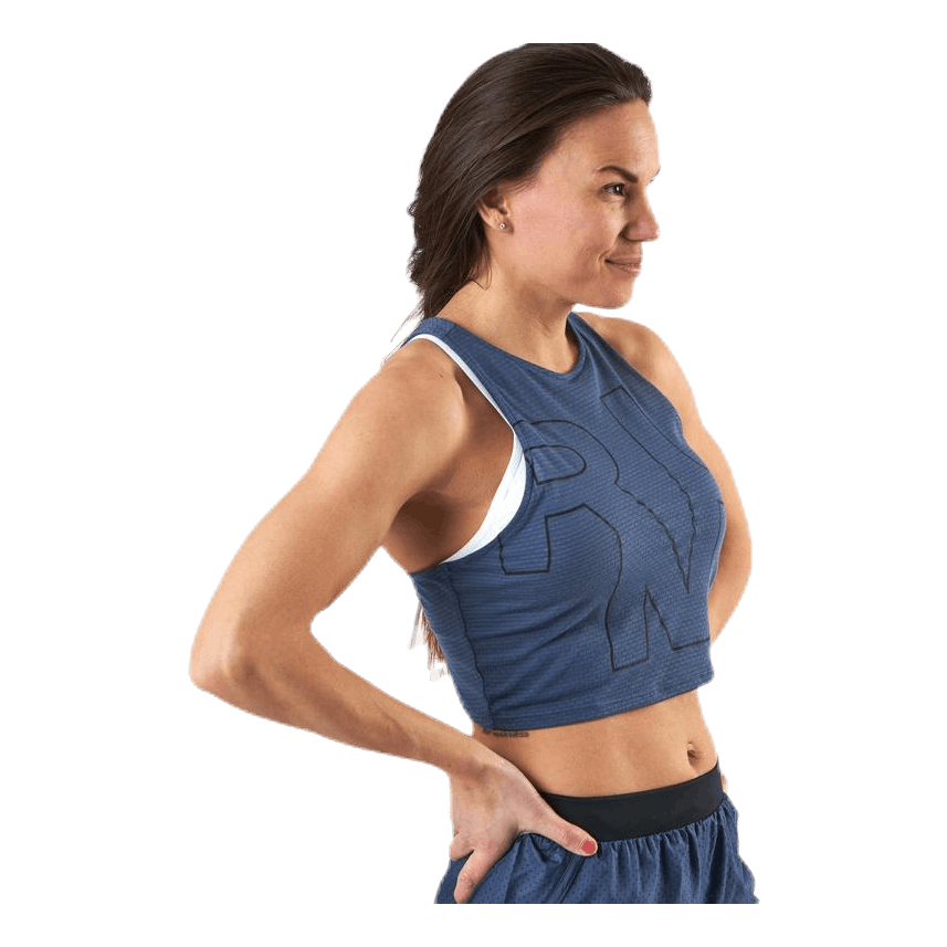 Streaker 2.0 Run Crop Top Blue