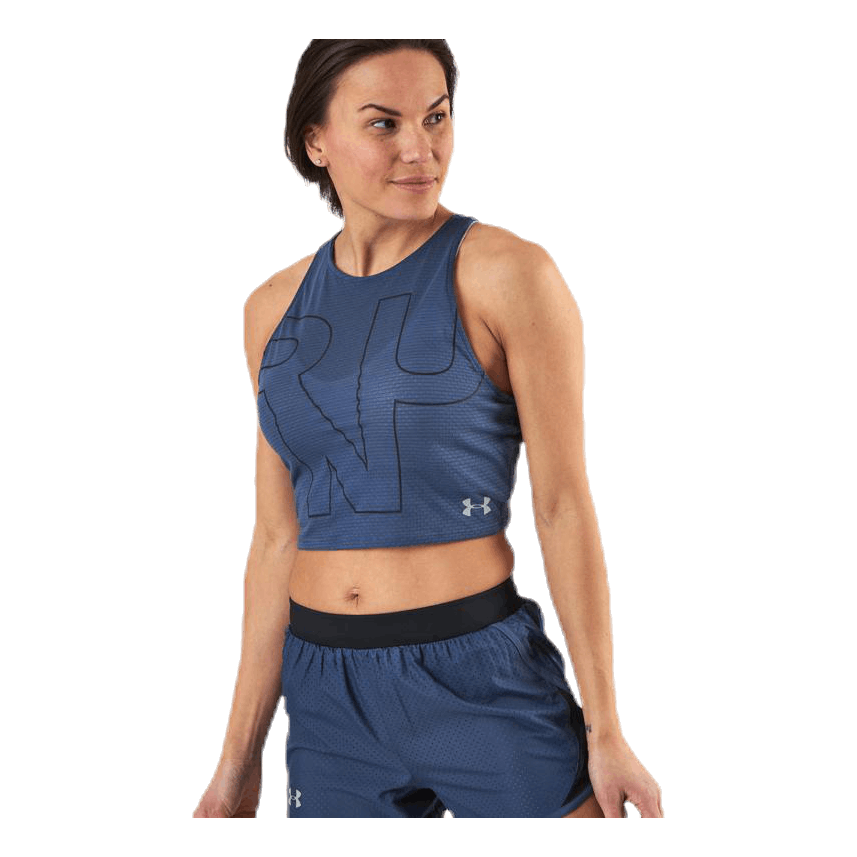 Streaker 2.0 Run Crop Top Blue