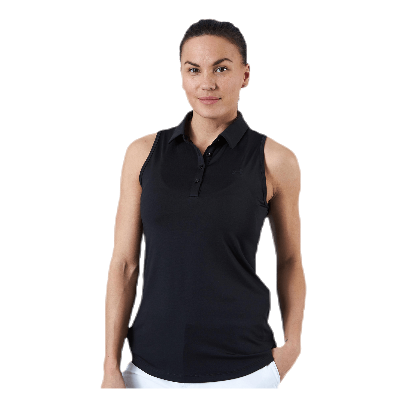 Zinger Sleeveless Polo Black