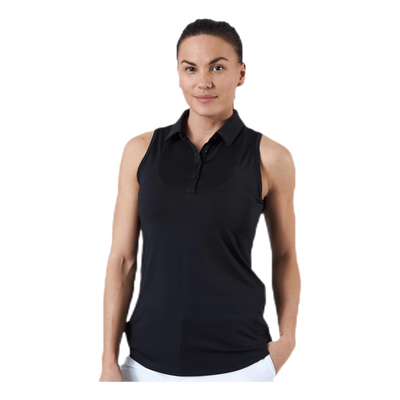 Zinger Sleeveless Polo Black