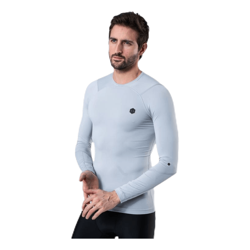 Ua Hg Rush Compression Ls Grey