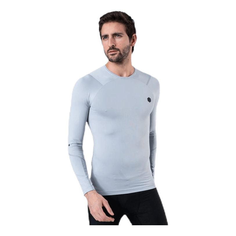 Ua Hg Rush Compression Ls Grey