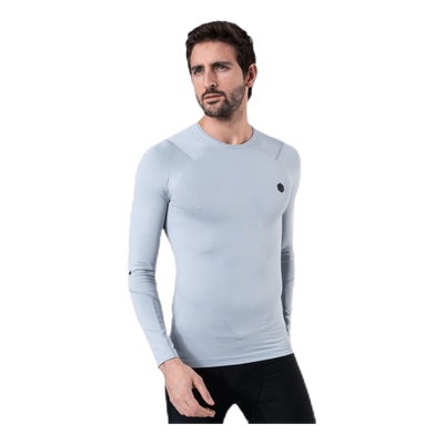 Ua Hg Rush Compression Ls Grey