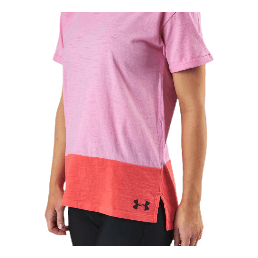 UA Charged Cotton SS Pink