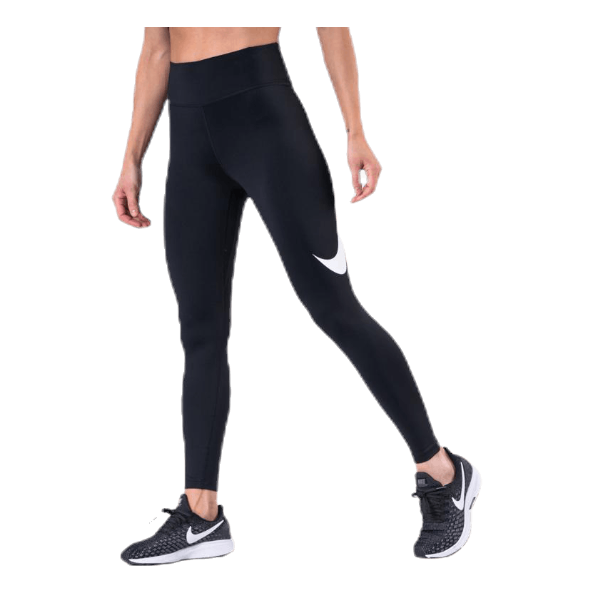 7/8 Swoosh Run Tight Black