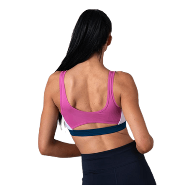 Medium Pad Icon Clash Bra Pink/Blue