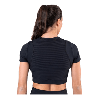 Aeroadpt SS Crop Top Black