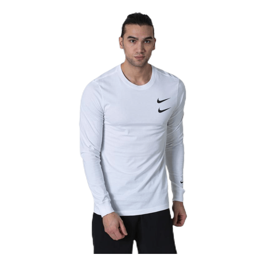 Swoosh Ls Tee White