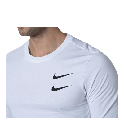 Swoosh Ls Tee White