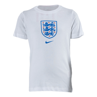 England Tee Evergreen Crest Junior White