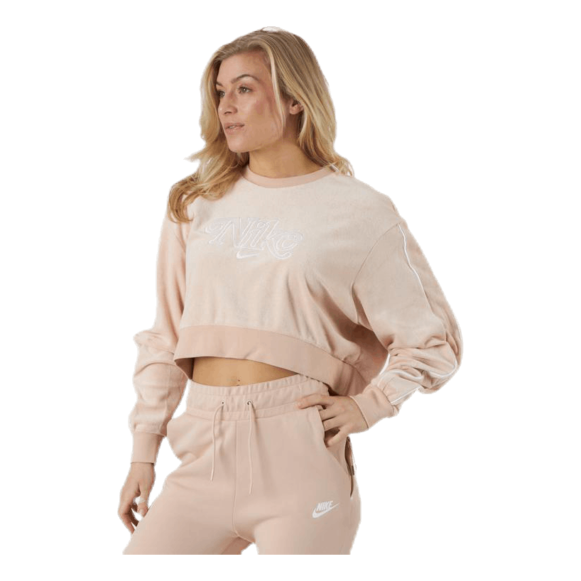 Nsw Retro Femme Crew Terry Beige