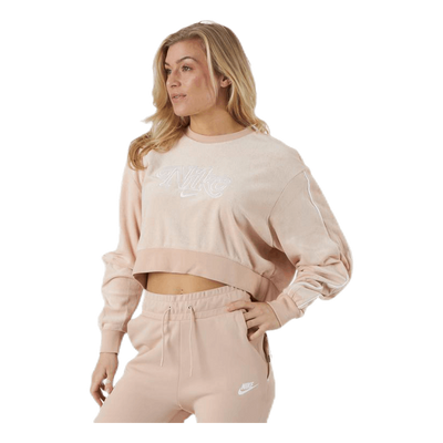 Nsw Retro Femme Crew Terry Beige