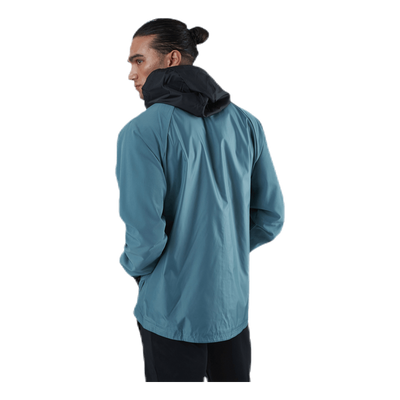 Stretch Woven Hood Jacket Blue