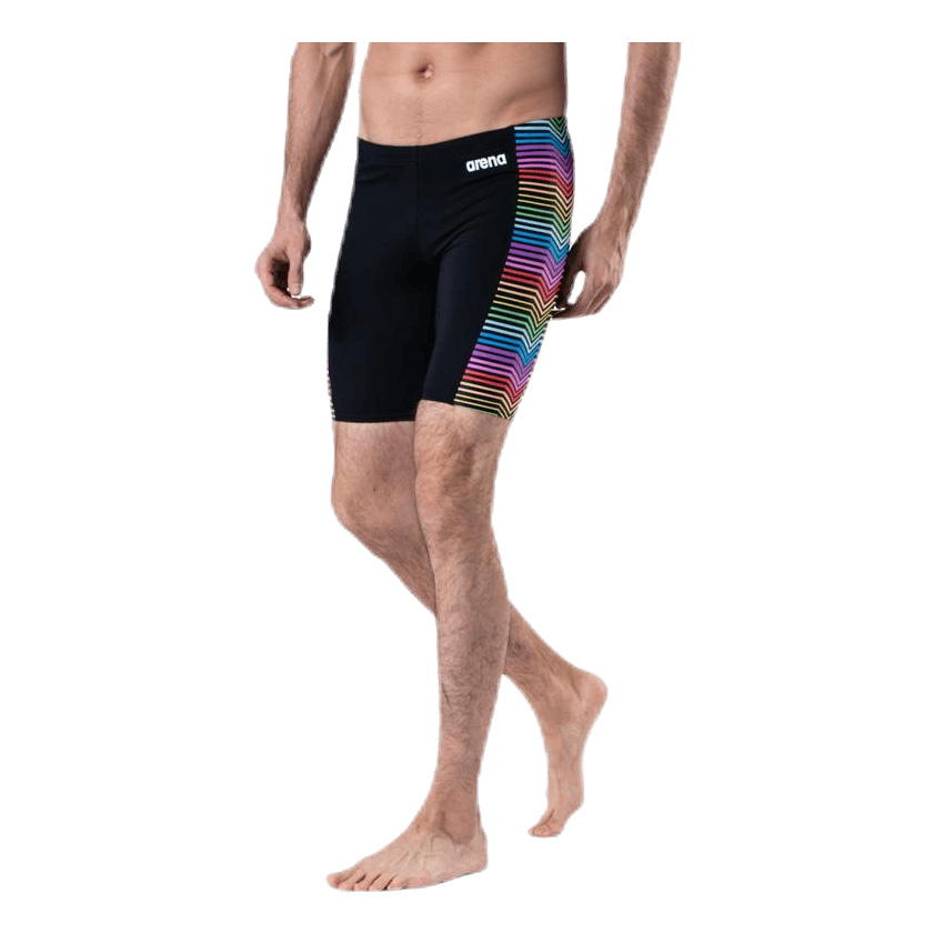 Multicolor Stripes Jammer Patterned/Black