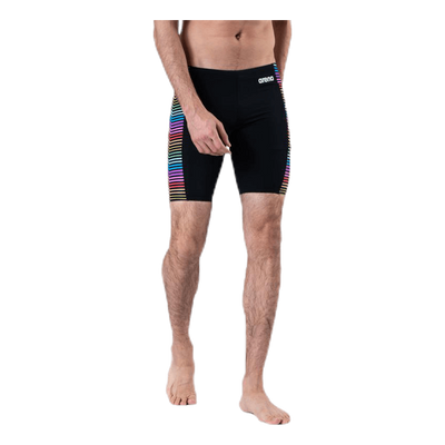 Multicolor Stripes Jammer Patterned/Black