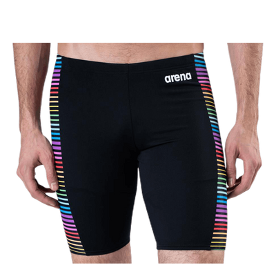 Multicolor Stripes Jammer Patterned/Black