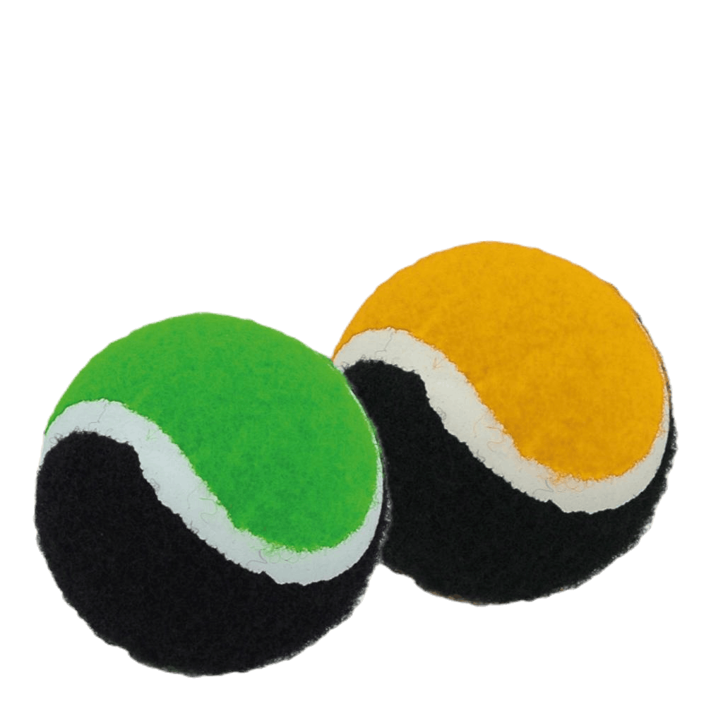 Set of 2 Catch Balls Patterned/Black