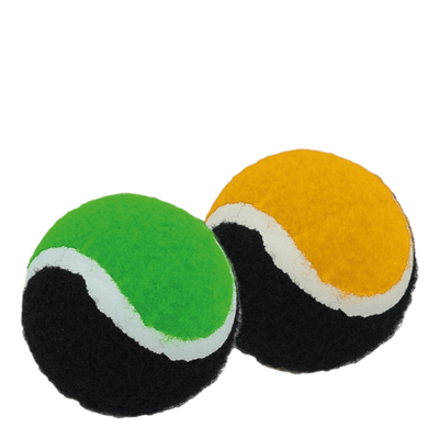 Set of 2 Catch Balls Patterned/Black