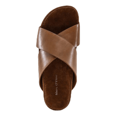 Napa Cross Leather Brown/Red