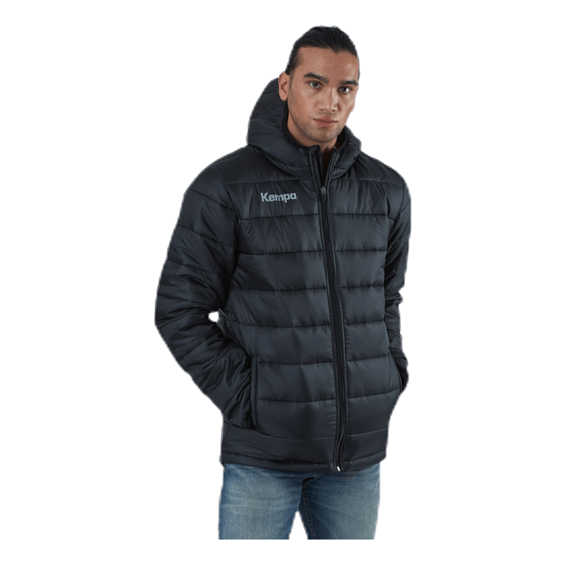 Puffer Hood Jacket Black