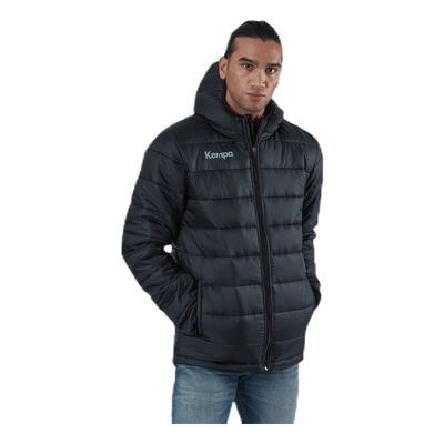 Puffer Hood Jacket Black