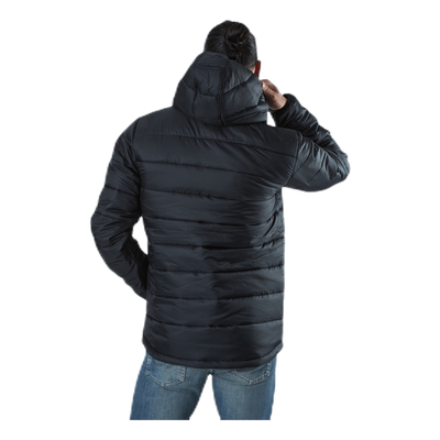 Puffer Hood Jacket Black