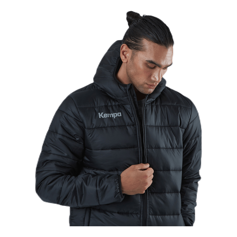 Puffer Hood Jacket Black