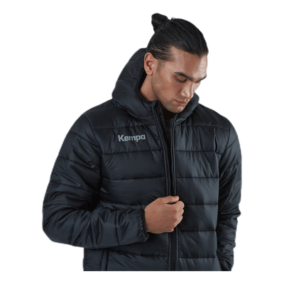 Puffer Hood Jacket Black