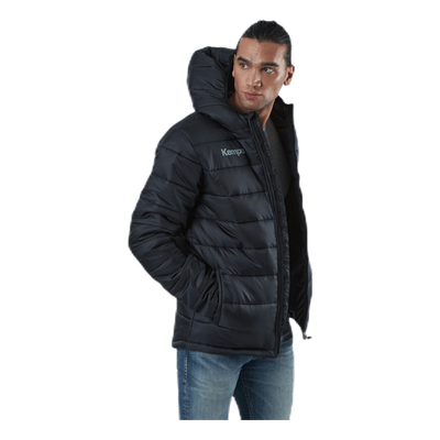 Puffer Hood Jacket Black